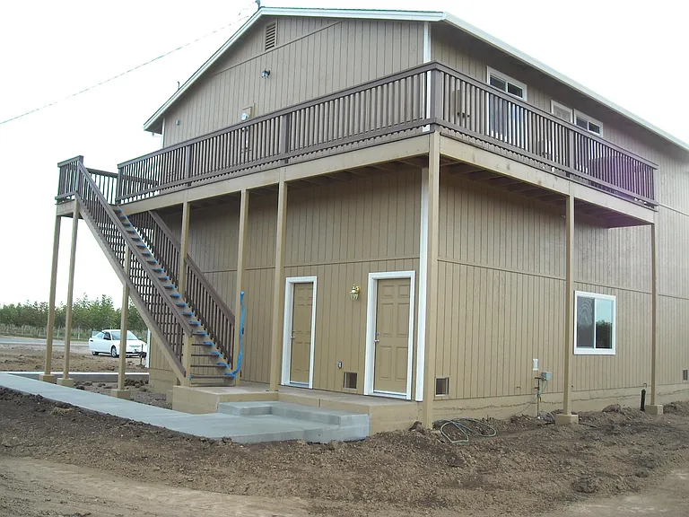 Side and back of property