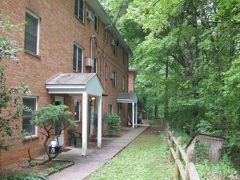 Located on the back side of building with lots of privacy!