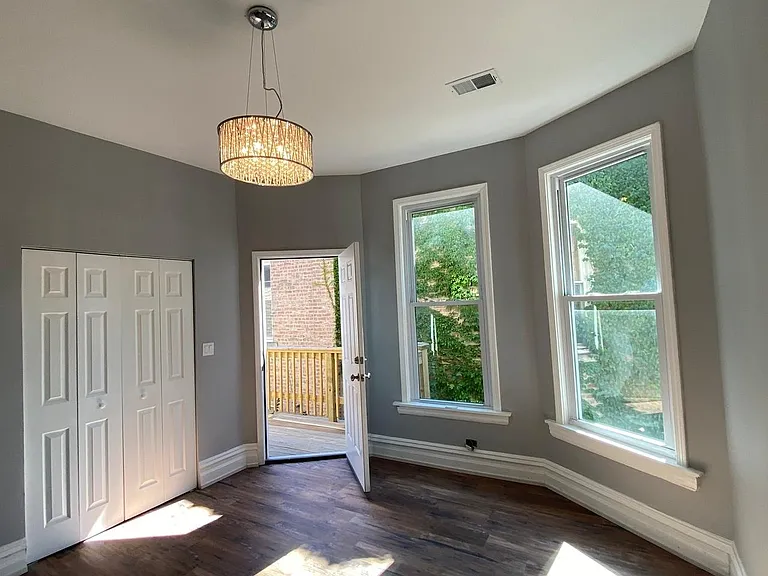 bedroom with access to side deck - this is your second entrance/exit