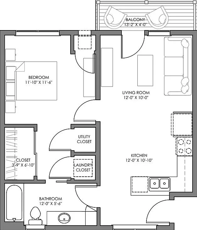 Coming Soon! New Build 1 Bedroom - Private River View Balcony — Photo 2