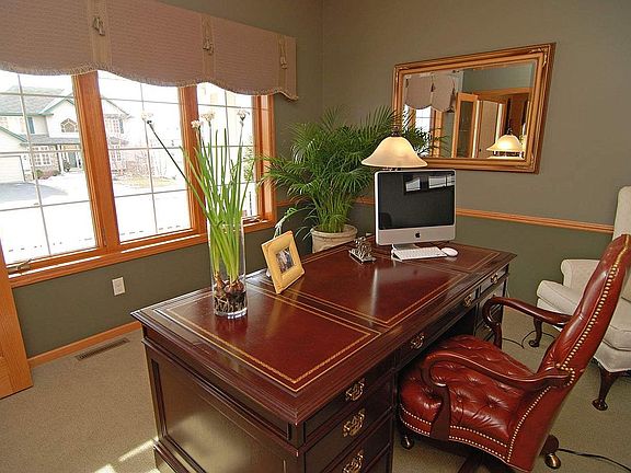 Beautiful windows and a spacious room.