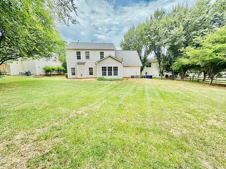 Large backyard