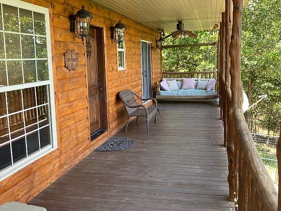 Front porch with swing