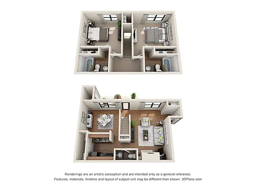 Floor plan B3R - Carlton Townhouse
