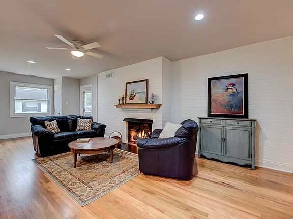 Wood burning fireplace