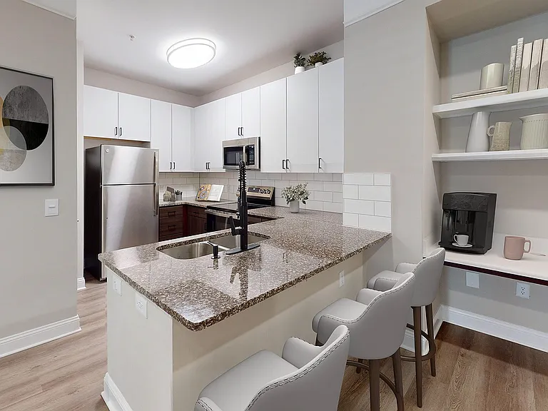 Newly Renovated Kitchen with Stainless Steel Appliances