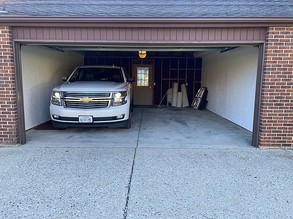 Two car garage with remote.