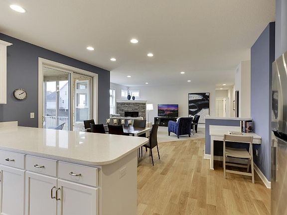 Solid hardwood floors on the main level