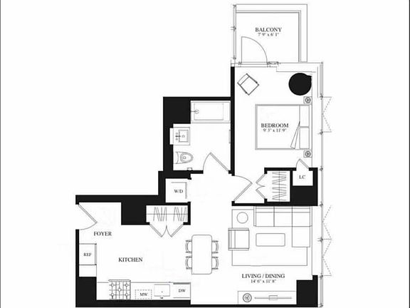 2nd image of 3 Court Sq APT 4504