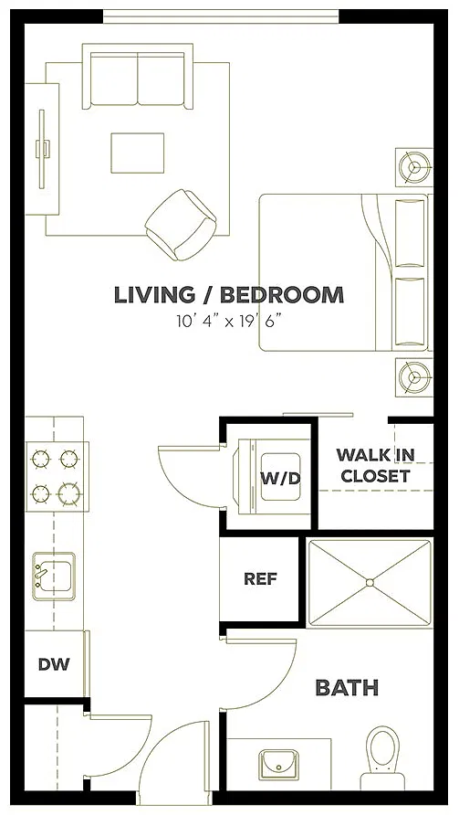 Floor plan Studio A3