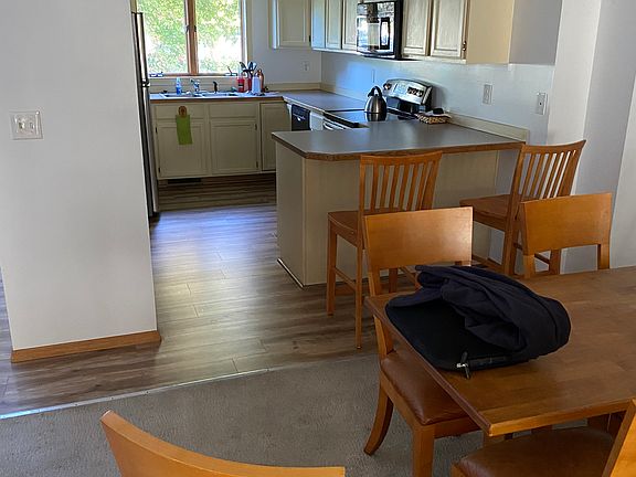 Kitchen and dining room.