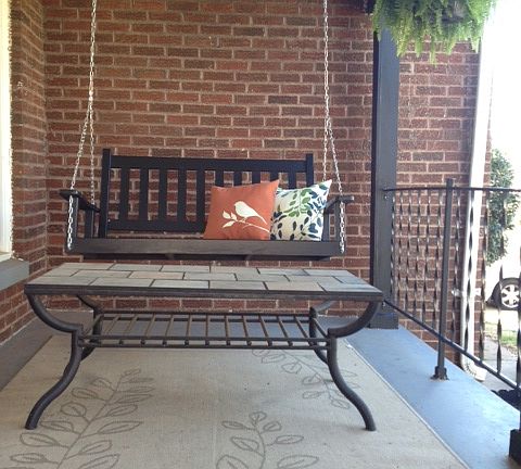 Porch swing stays with home