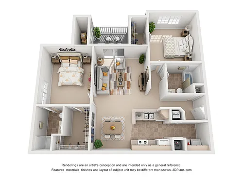 Floor plan Two Bedroom