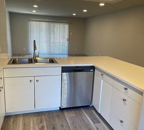 Brand new open kitchen with new appliances.