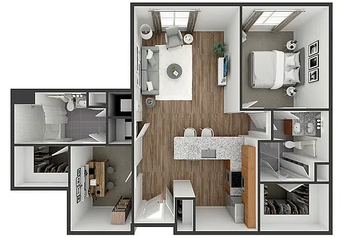 Floor plan Dock with Den
