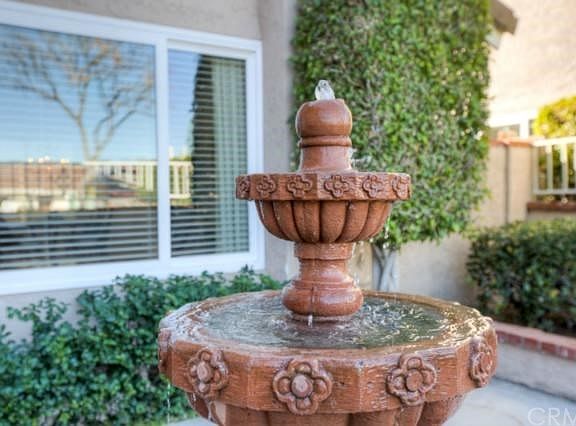 Courtyard Entry with Water Fountain