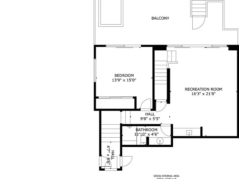 Spacious interiors with carefully planned transitions between floors.