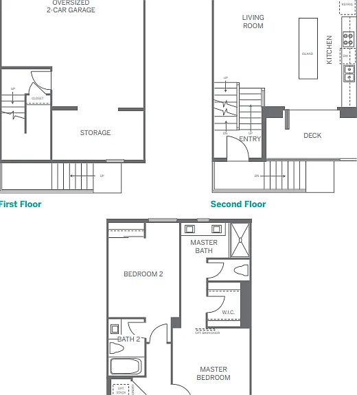 Anden, 2, 3 bed, 3 bath, 1357 sq ft