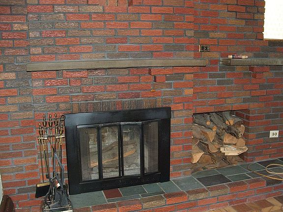 Fireplace in living room