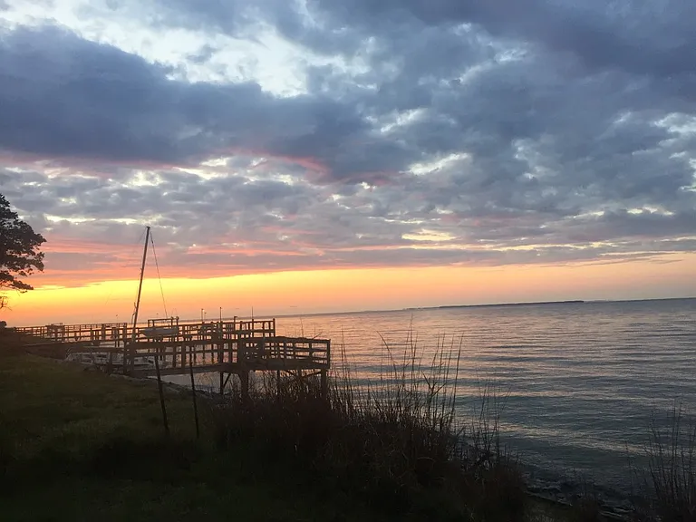 Typical lovely sunset as seen from front of property