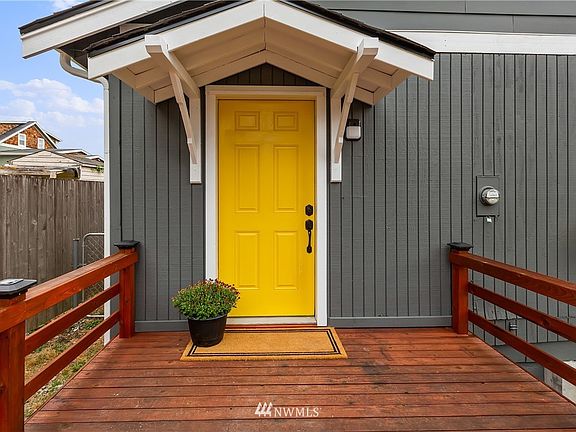 Freshly painted deck