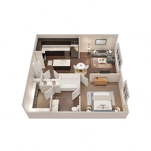 Floor plan 1x1 - Fjord A3P PH1