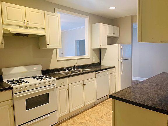 Beautiful kitchen with see through window