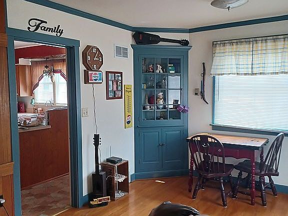 Open concept dining room.