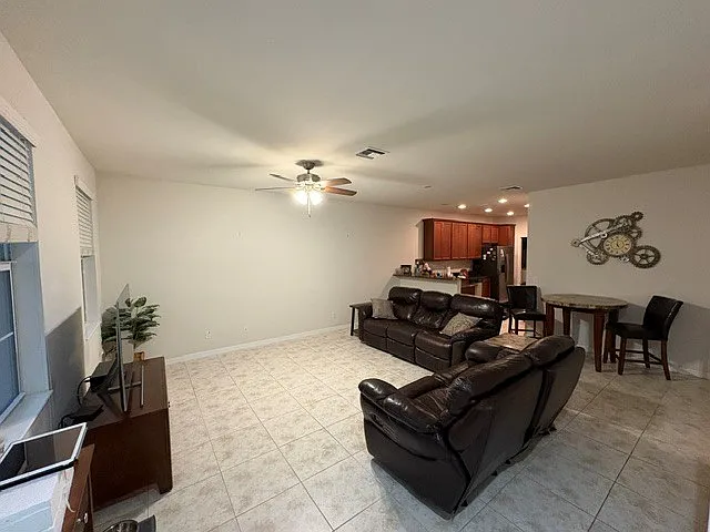 Downstairs living area