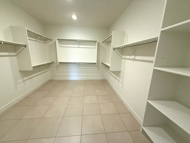 Primary closet