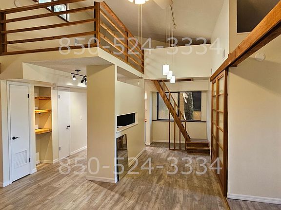 Kitchen and Dining area, partial view of loft