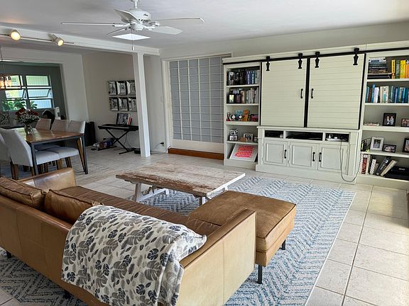 Family Room with large media cabinet (65" TV inside)