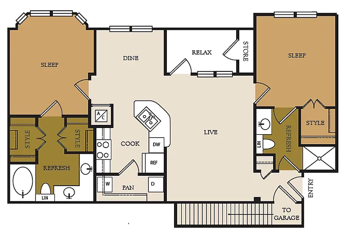 Floor plan B1-G