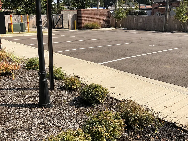 Parking lot view