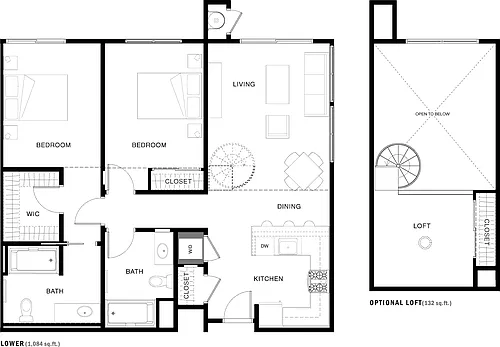 Floor plan 2C-1L