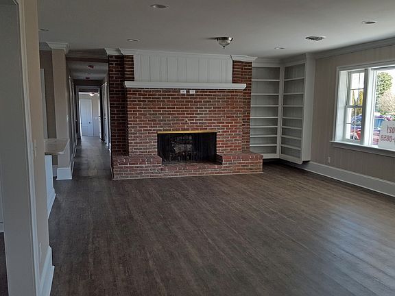 Living room with fireplace