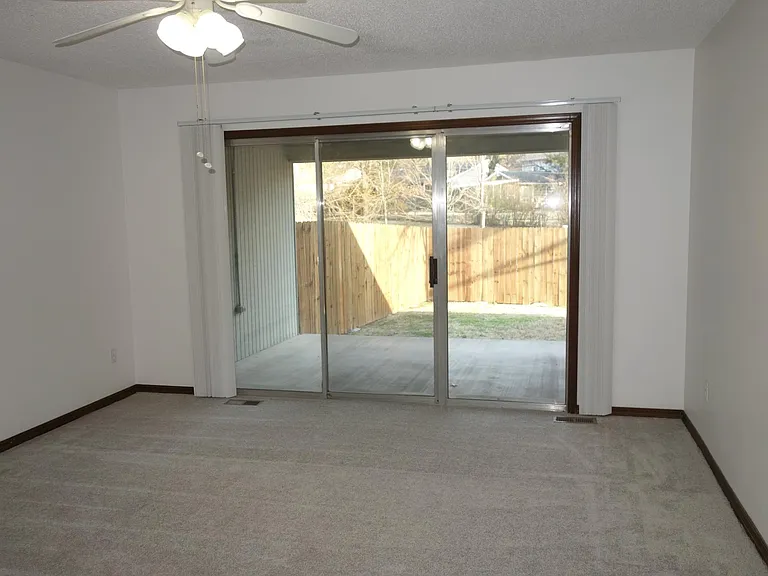2nd Bedroom with sliding door access to covered patio!