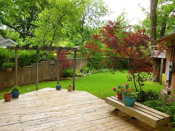 Backyard and deck