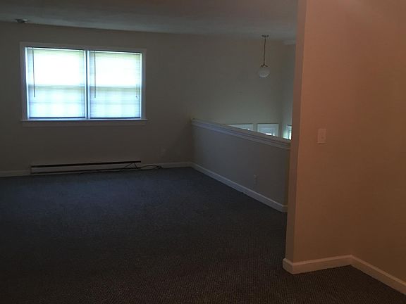 Upstairs living room and dining area