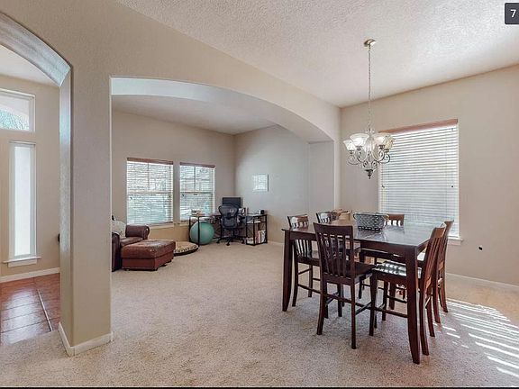 Front living space with dining space