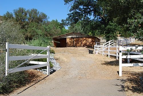 Gated access to barn