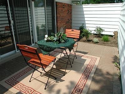 Comfortable private patio for romantic moments