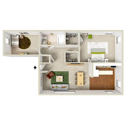 Floor plan 2 Bedroom