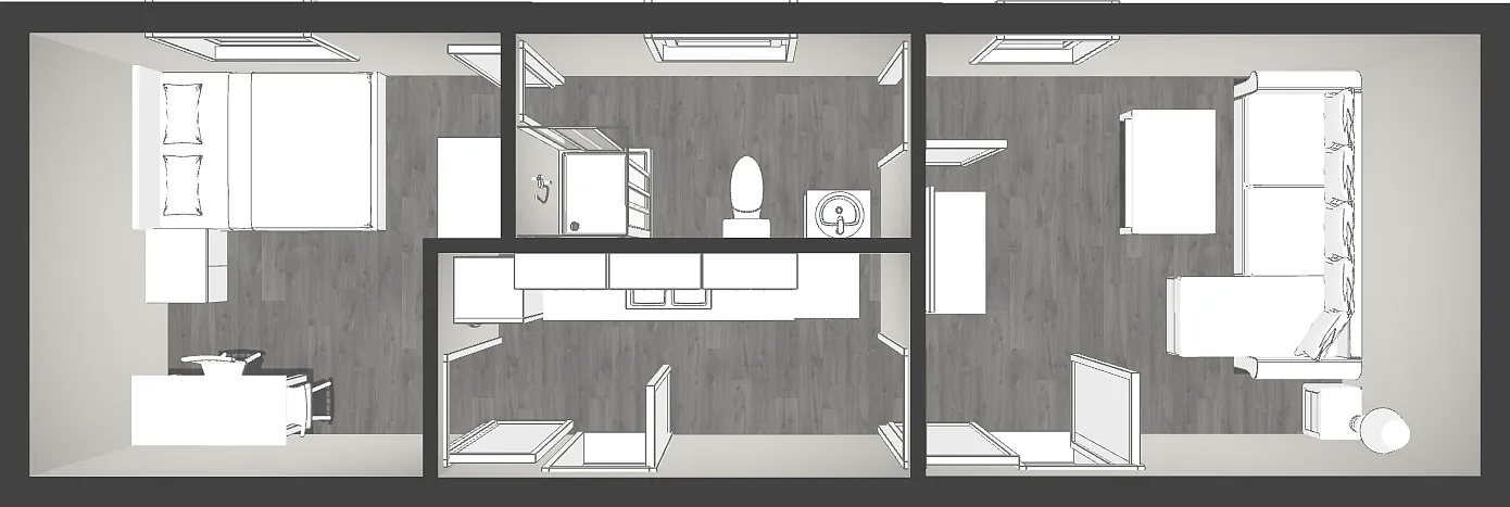 Spacious 1BR Single Unit Living with Campus Views — Photo 4