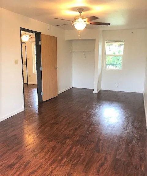 The Waterfront Apartments at Kahului bedroom with closet