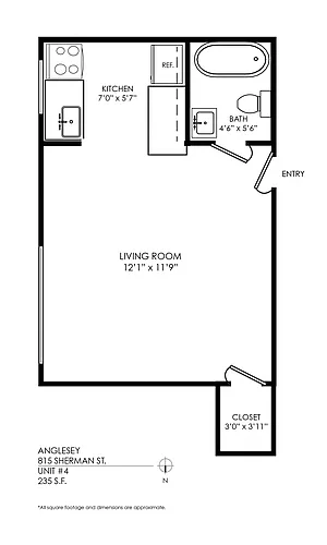 Floor plan Studio