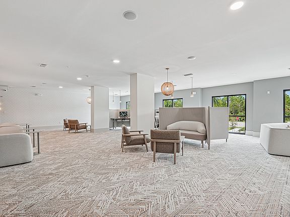 Coworking Lounge with Computers and Printers