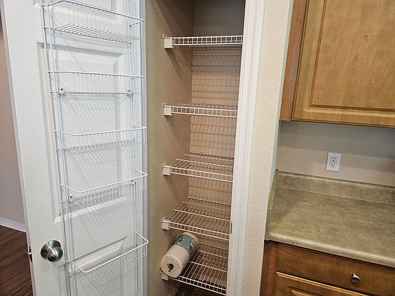 Kitchen Pantry with spice rack