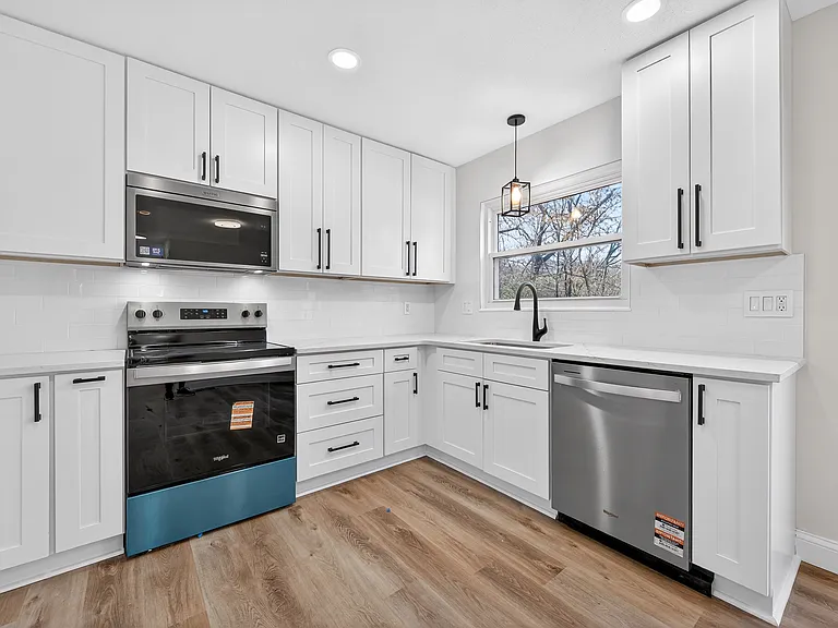 Updated kitchen with quartz counters