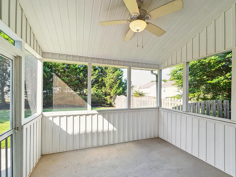 Screened porch and patio